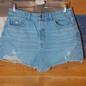 Zara Denim Shorts 12 Cotton